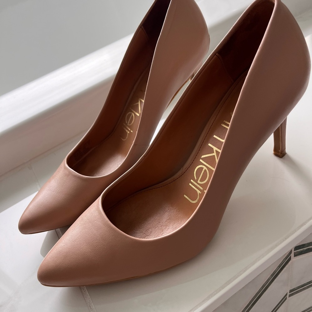 Calvin Klein Women's Nude Heels